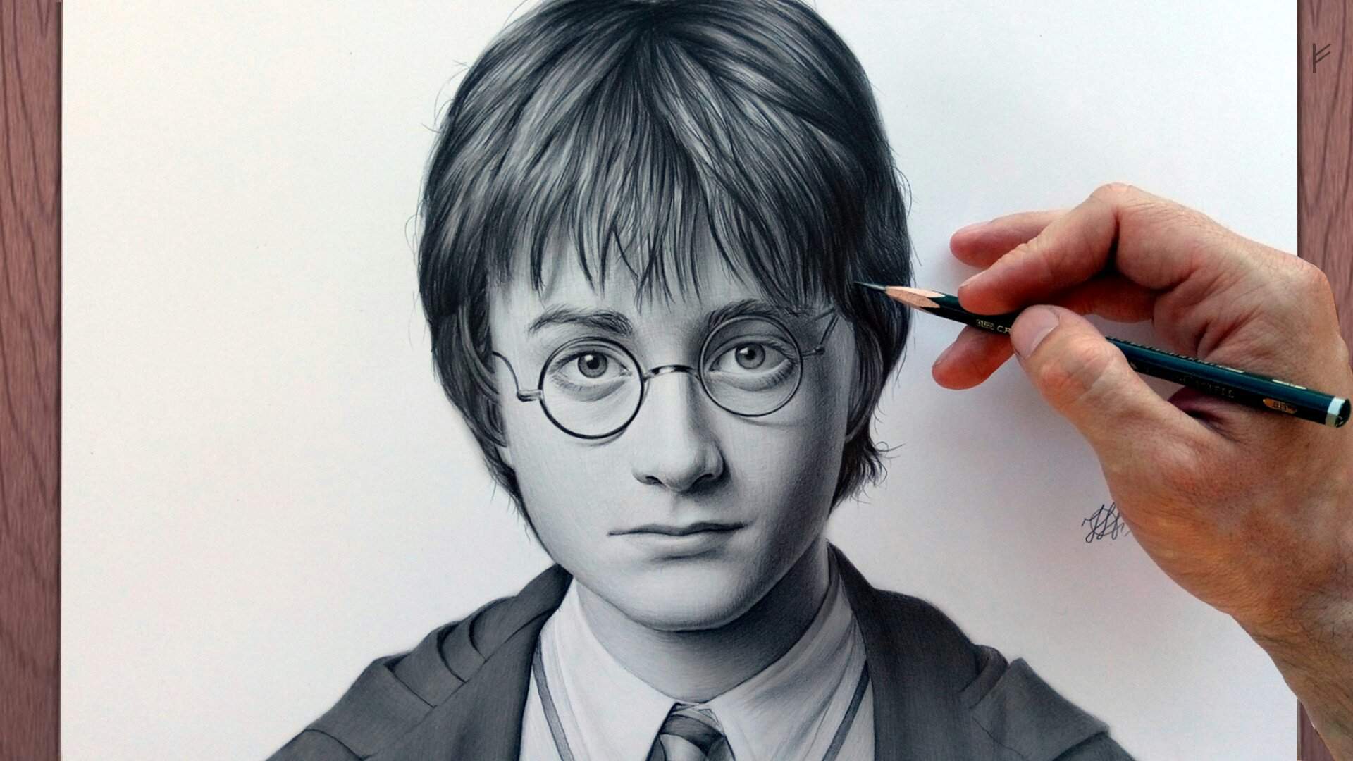 Гарри Поттер портрет для срисовки