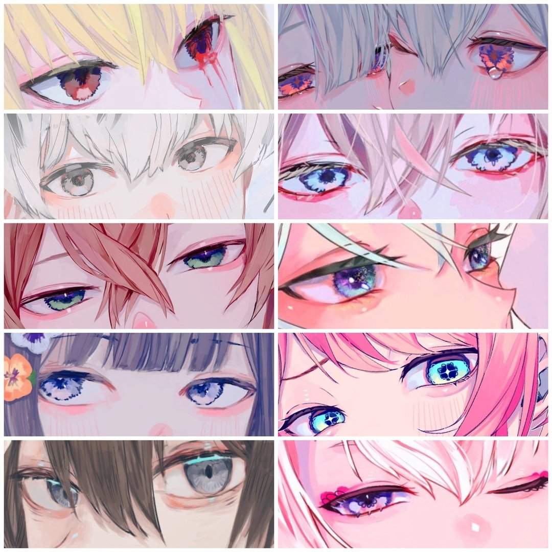 Эстетика глаз из аниме