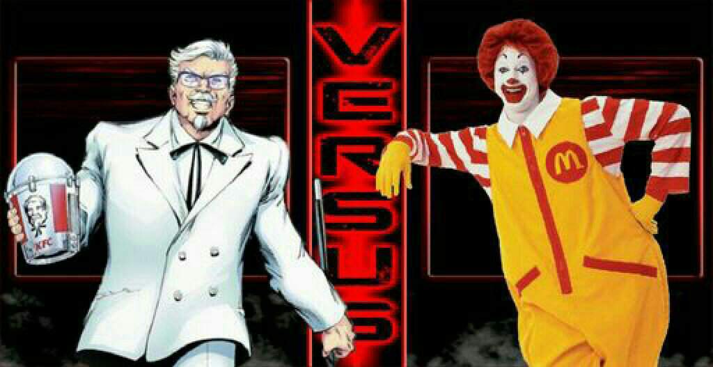 Versus Match 36 Colonel Sanders Vs Ronald Mcdonald Kfc Vs Mcdonalds Battle Arena Amino Amino