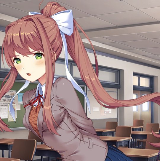 I used Monika as a reference for d.