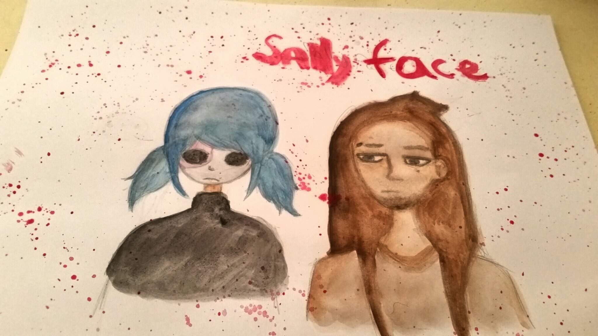 Sally face для срисовки