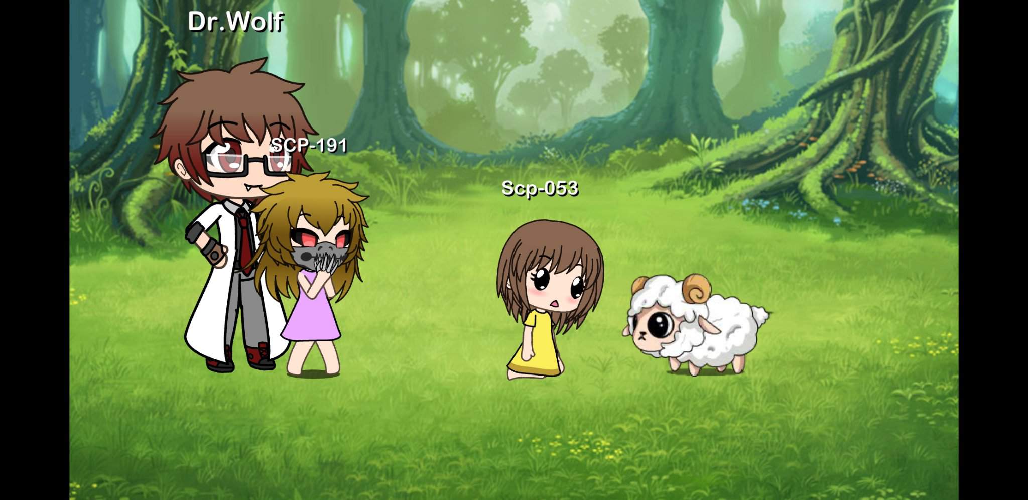 Took Scp 053 And Scp 191 Outside Today 053 And 191 Saw A Sheep 053 Though It Was Cute While 191 Was Scared Of It End Log Gacha Life Amino Create your own anime styled characters and dress them up in your favorite fashion choose from over a hundred backgrounds to create the perfect story! amino