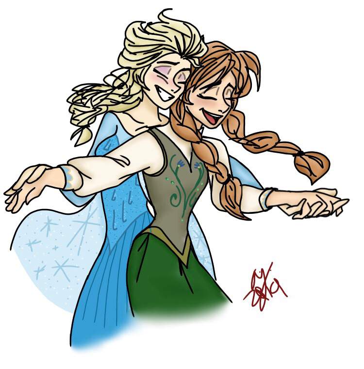 Elsa And Anna Dancing Disney Frozen Amino Amino 8652