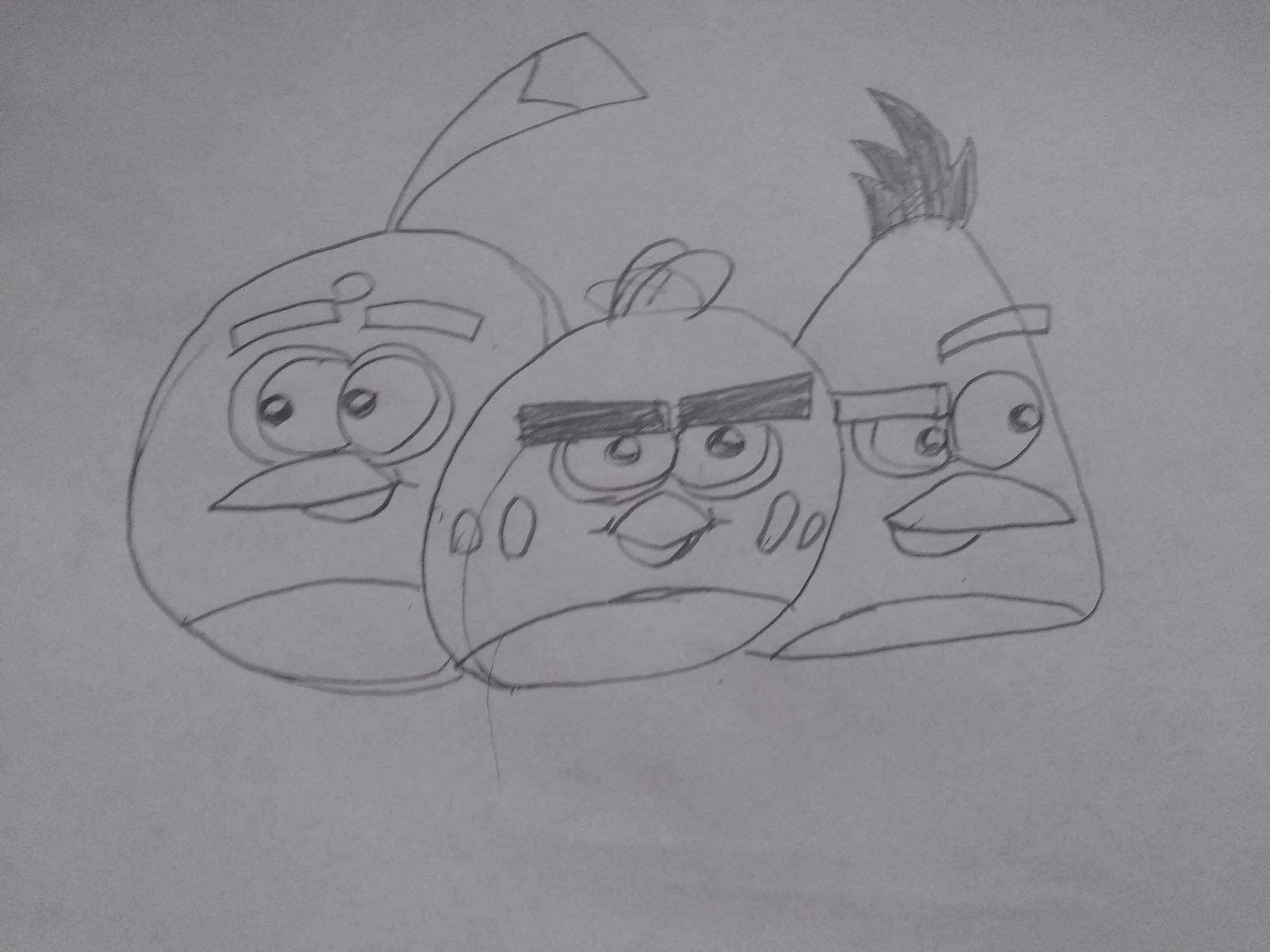 Red Chuck and Bomb #AngryBirds10DrawingChallange | Angry Birds REAL Fan