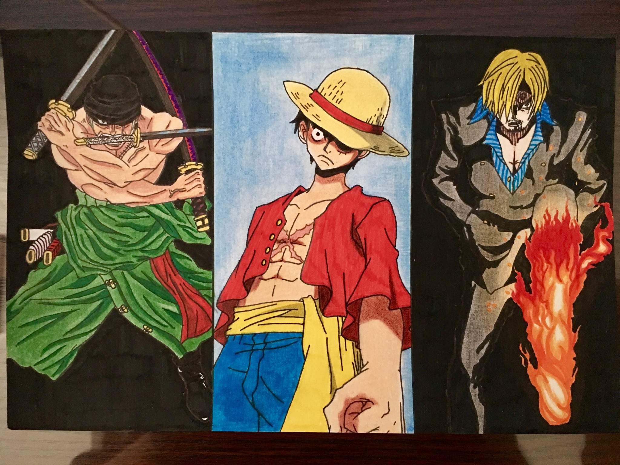 The Monster Trio, Drawing! One Piece Amino