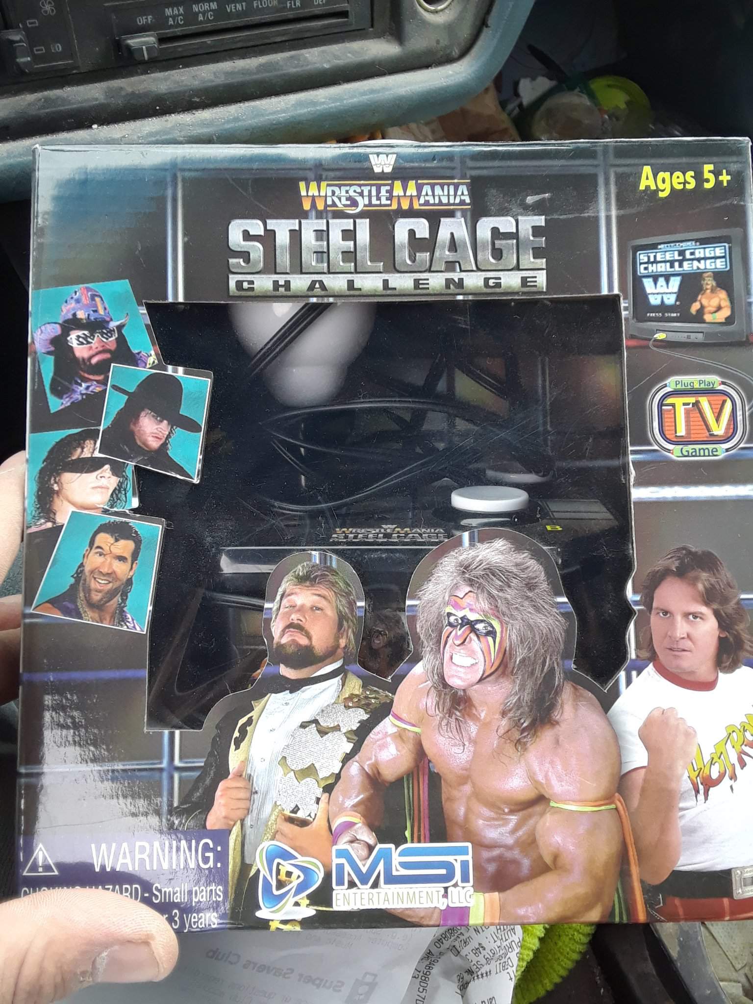 WWE WrestleMania Steel Cage Challange 25th Anniv Plug and Play Game NEW Limited 