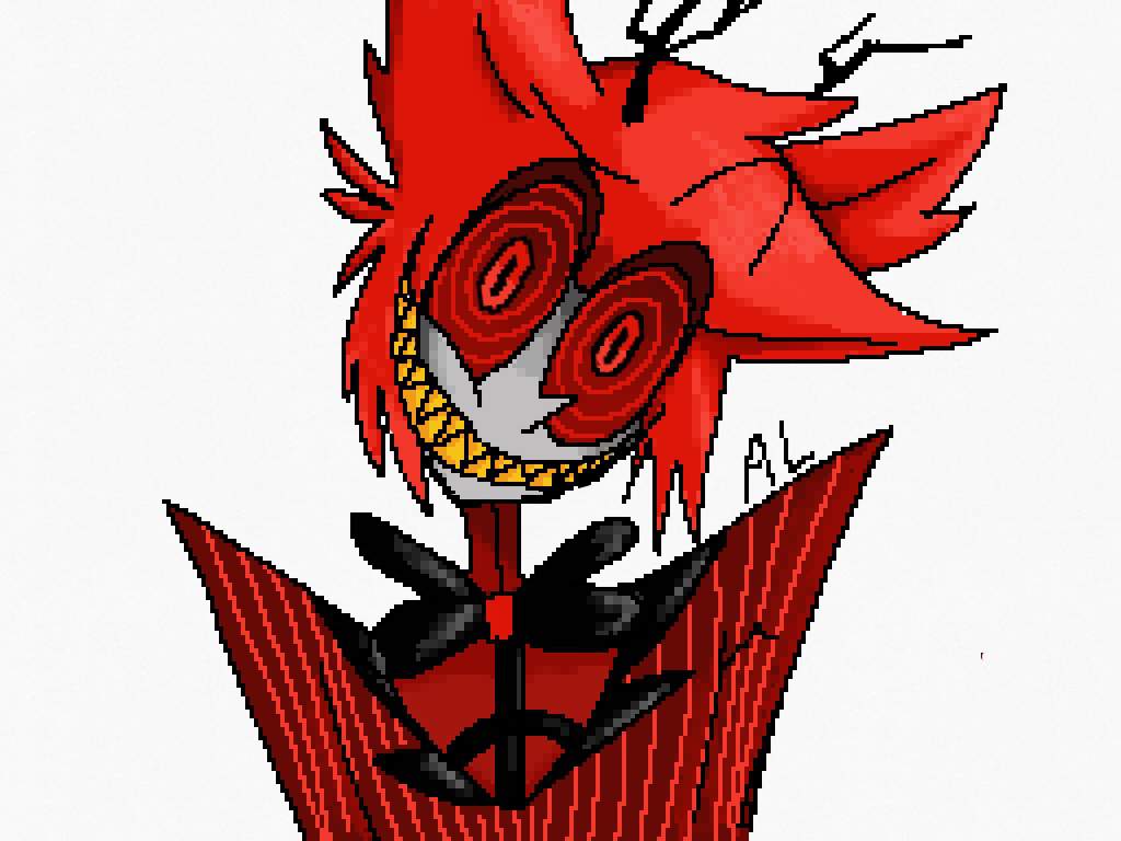 Alastor Pixel Art Because Im Gay Hazbin Hotel Official Amino