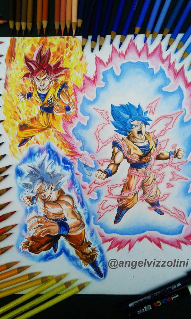 Dibujo De Las Fases Divinas De Goku Arte Amino Amino