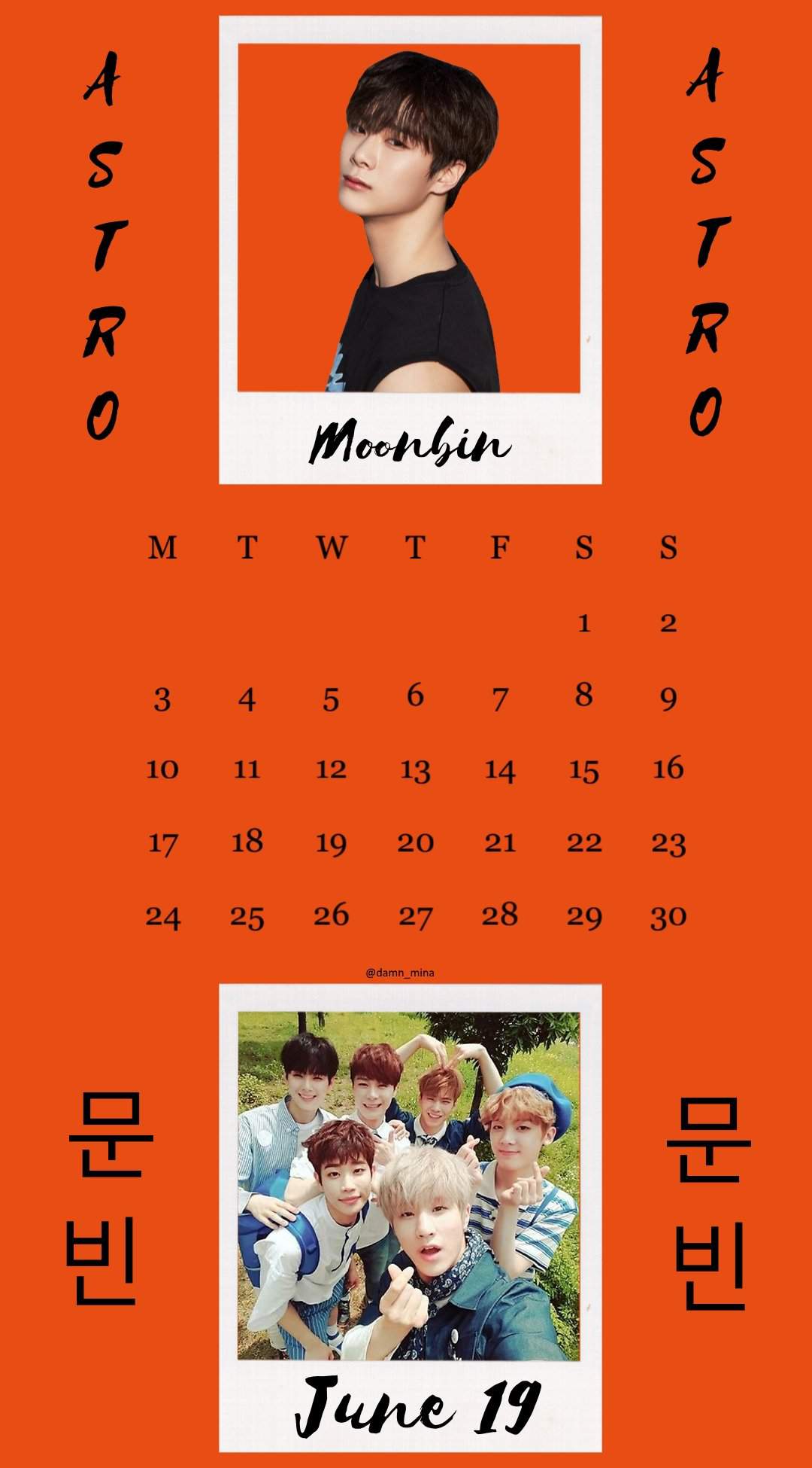 《Moonbin Calendar edit》 Astro Amino