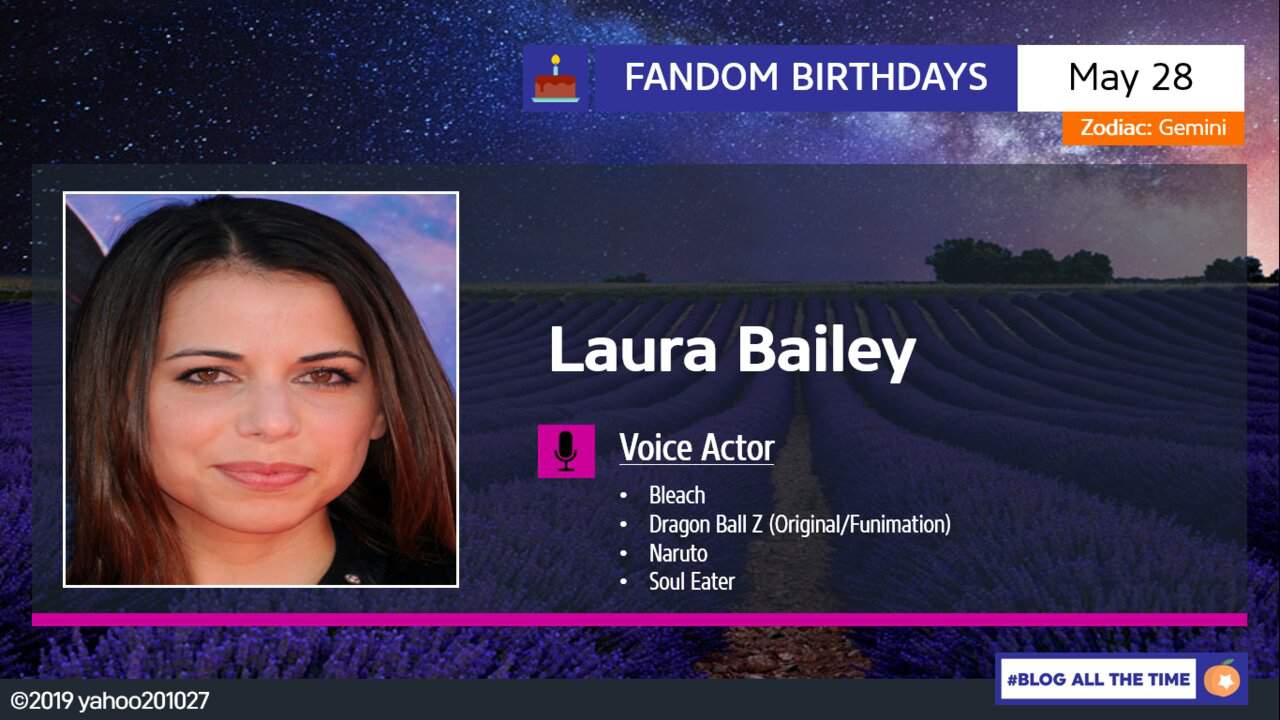 Happy Birthday Laura Bailey And Liam O Brien Naruto Amino