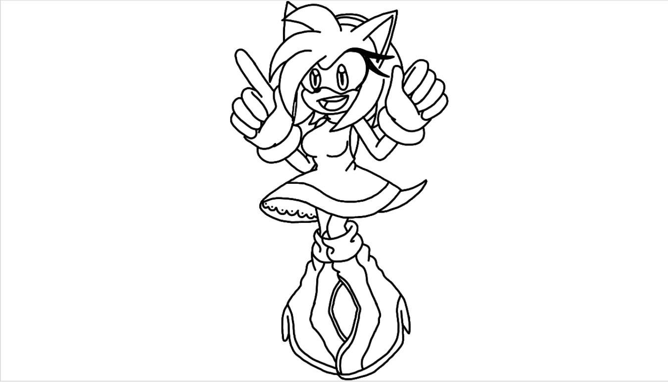Como dibujar a y pintar a Amy Rose | Sonic the Hedgehog Español Amino