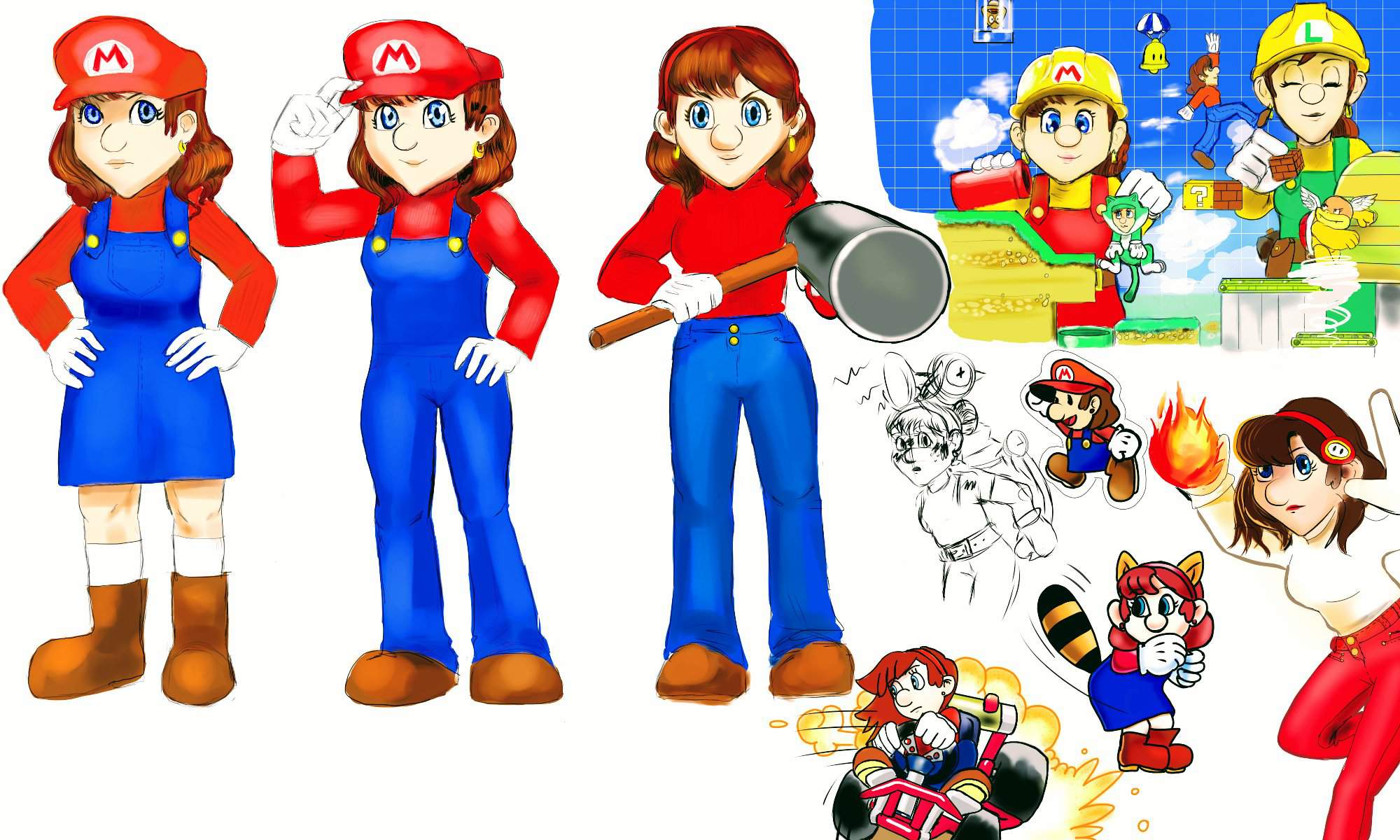 Mario genderbend Mario Amino.