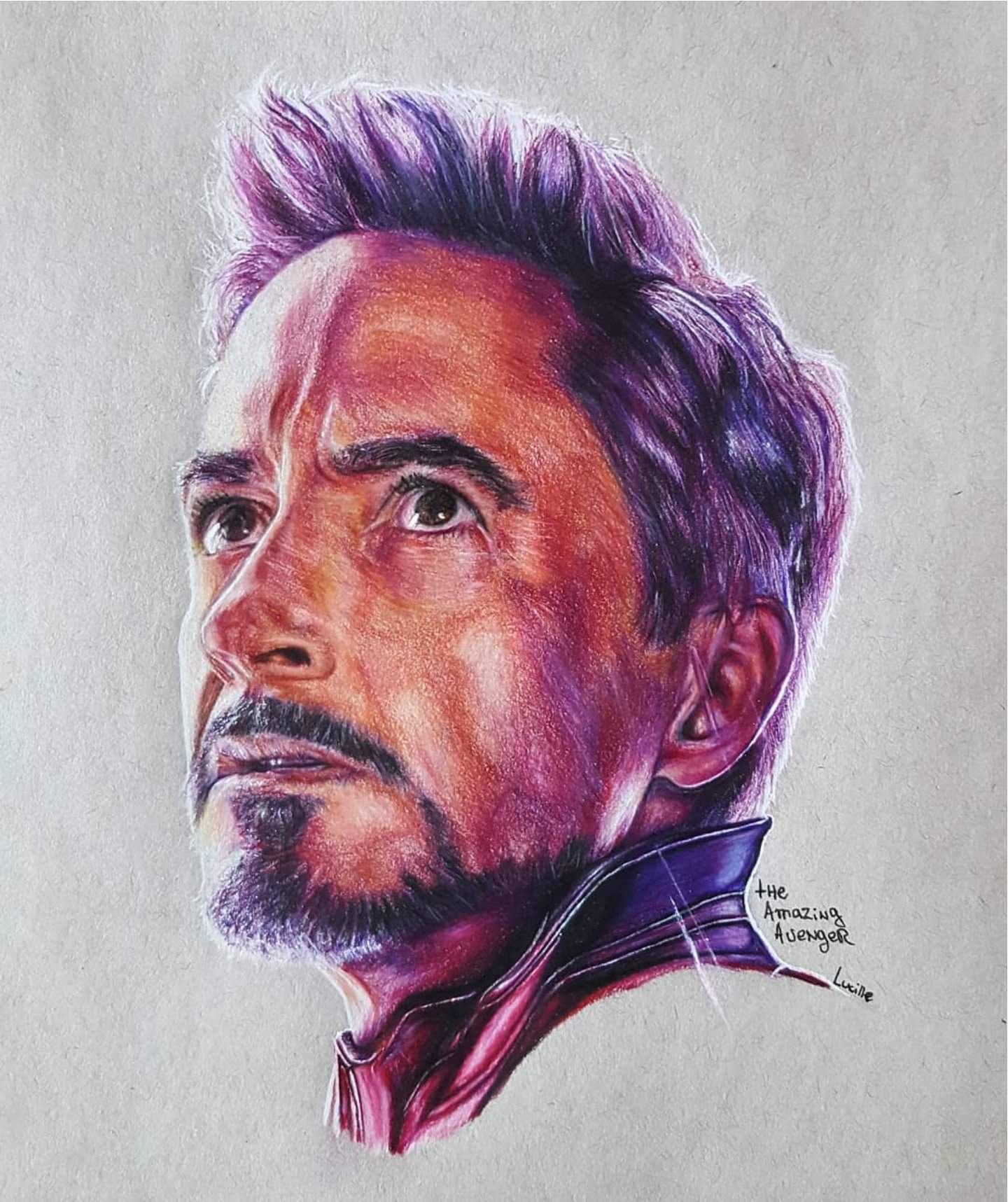 Tony Stark Avengers Endgame Drawing/Art Comics Amino