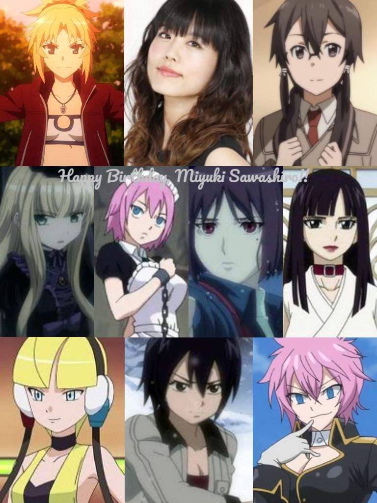 Happy Birthday Miyuki Sawashiro Anime Amino