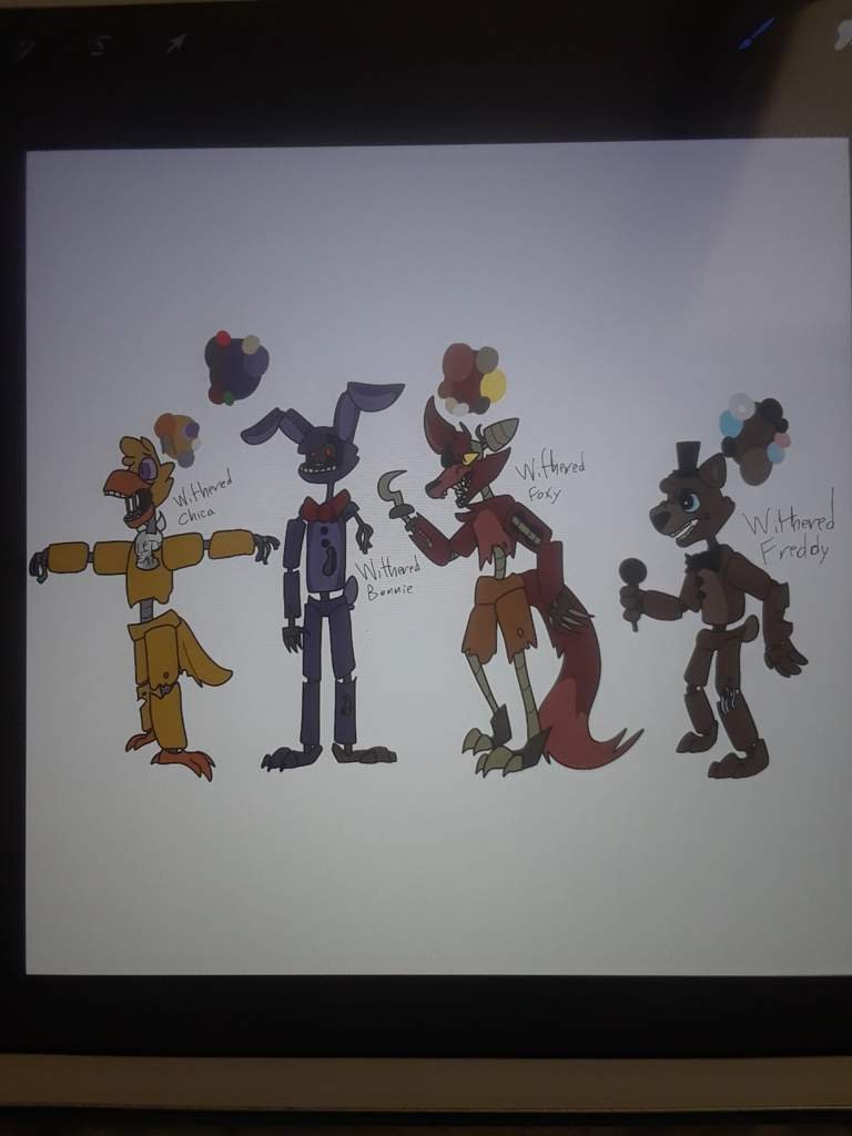 Deare The Withered Animatronics The Originals - b80roev