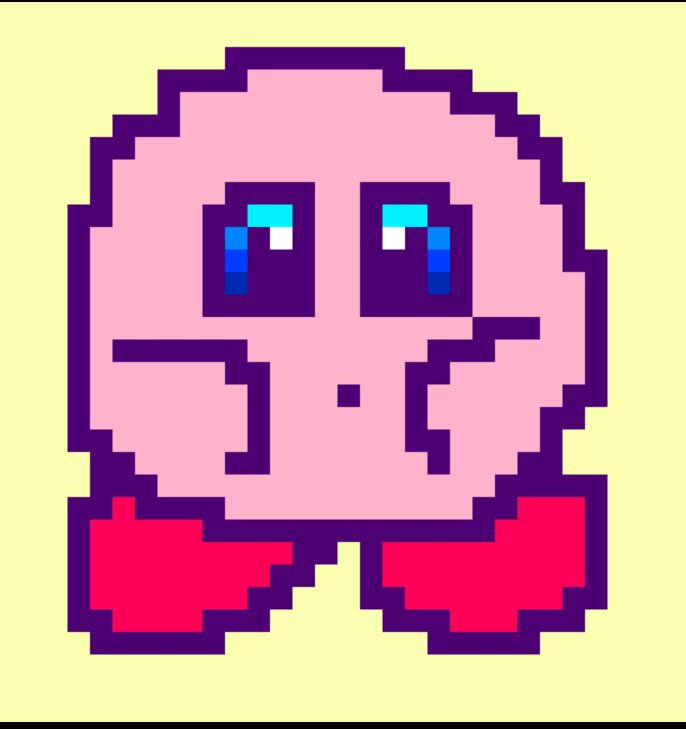 Kirby Pixel Art App Used Pixel Studio Kirby Amino