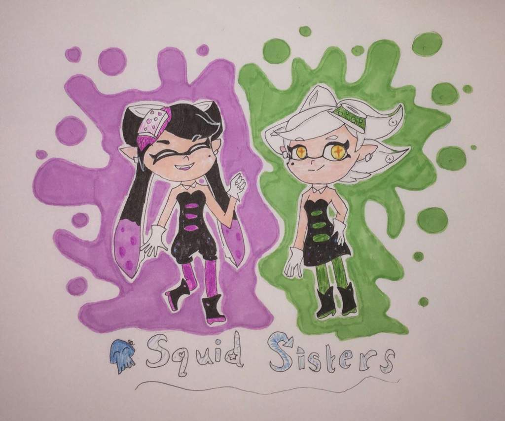 A Drawing Of The Squid Sisters Splatoon Amino 2305