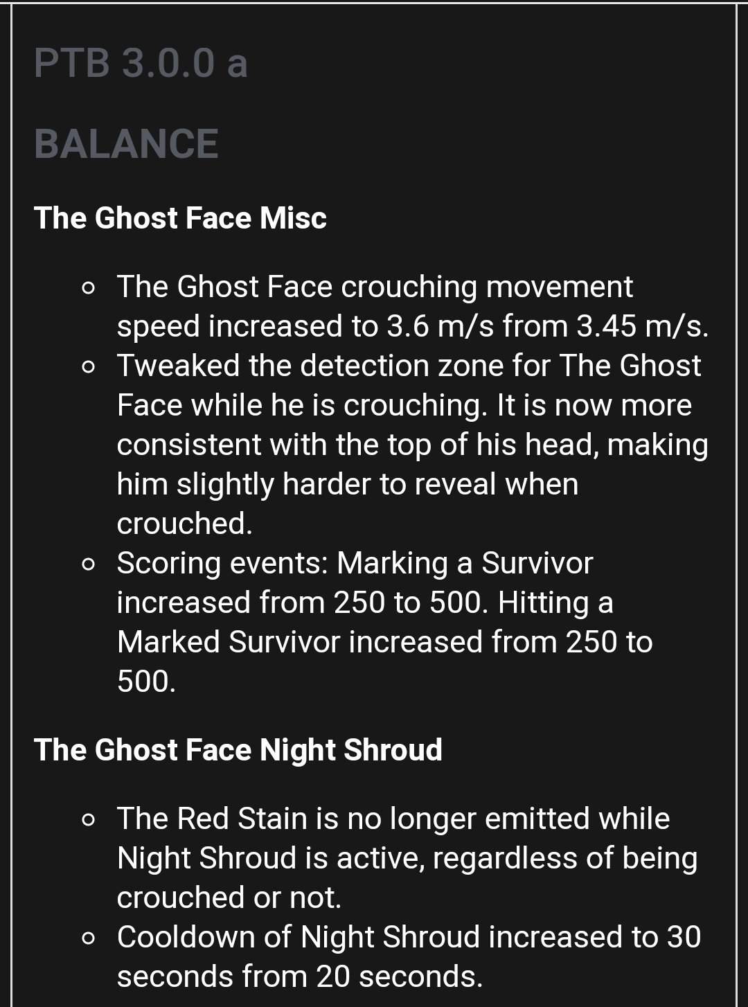 Ghostface Is Actually Decent Ptb Update Dead By Daylight Dbd Amino