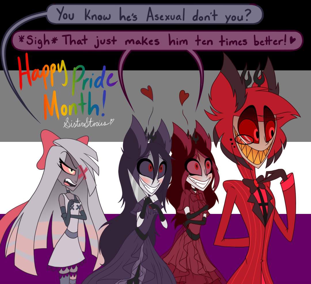 Pride Month Asexual Pride 💕hazbin Hotel💕 Amino