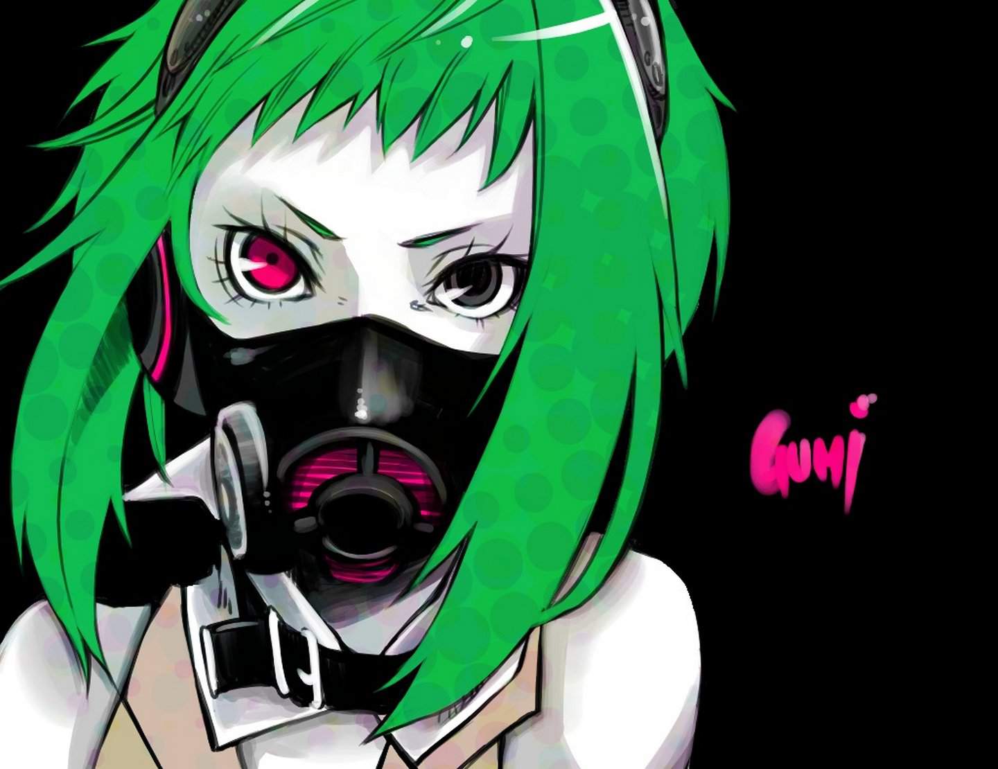 Gumi Vocaloid с противогазом