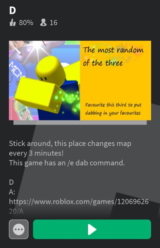 Roblox E Commands Dab