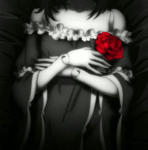 Creepy anime girl gif