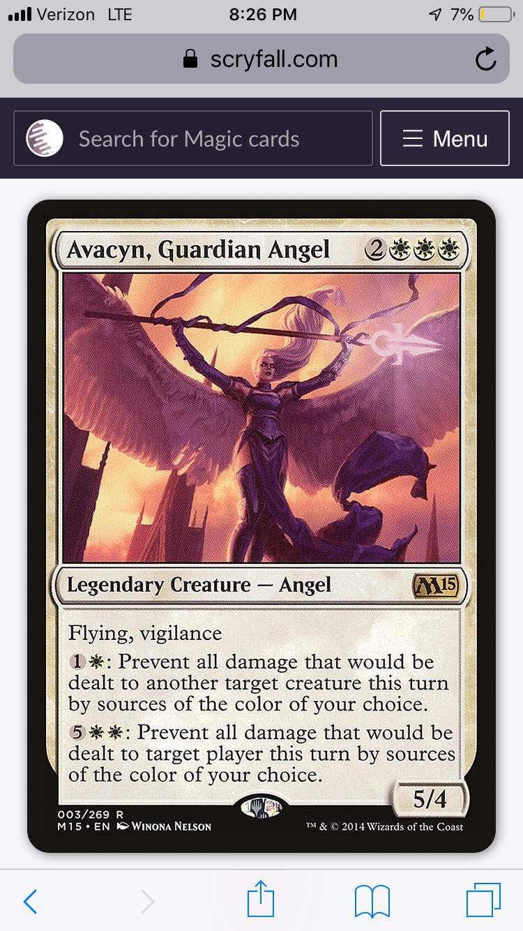 Angel of Finality Commander 2013 PLD White Rare MAGIC GATHERING CARD ABUGames 