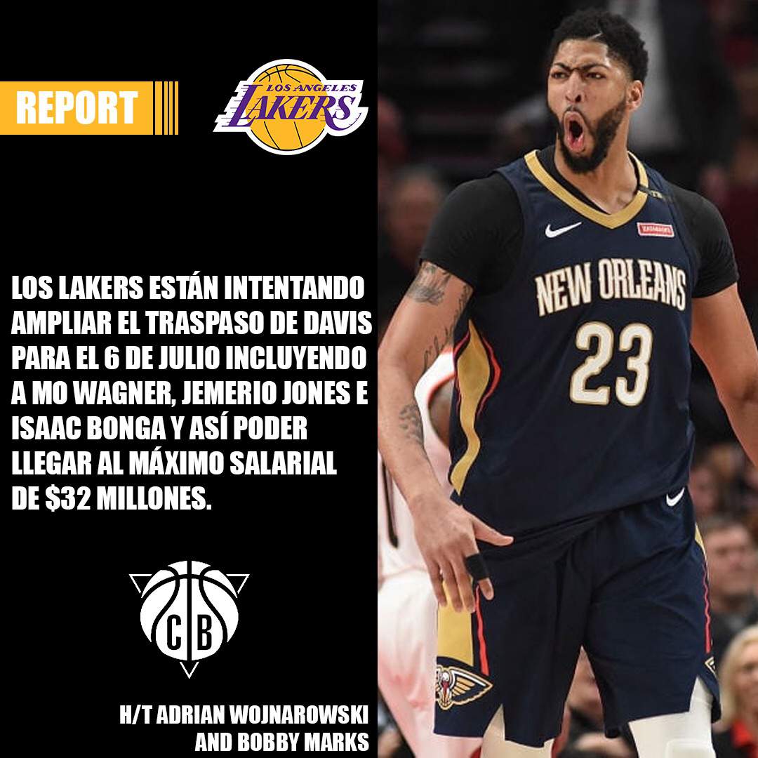 Los Angeles Lakers Quieren Otra Estrella Con Anthony Davis Y Lebron