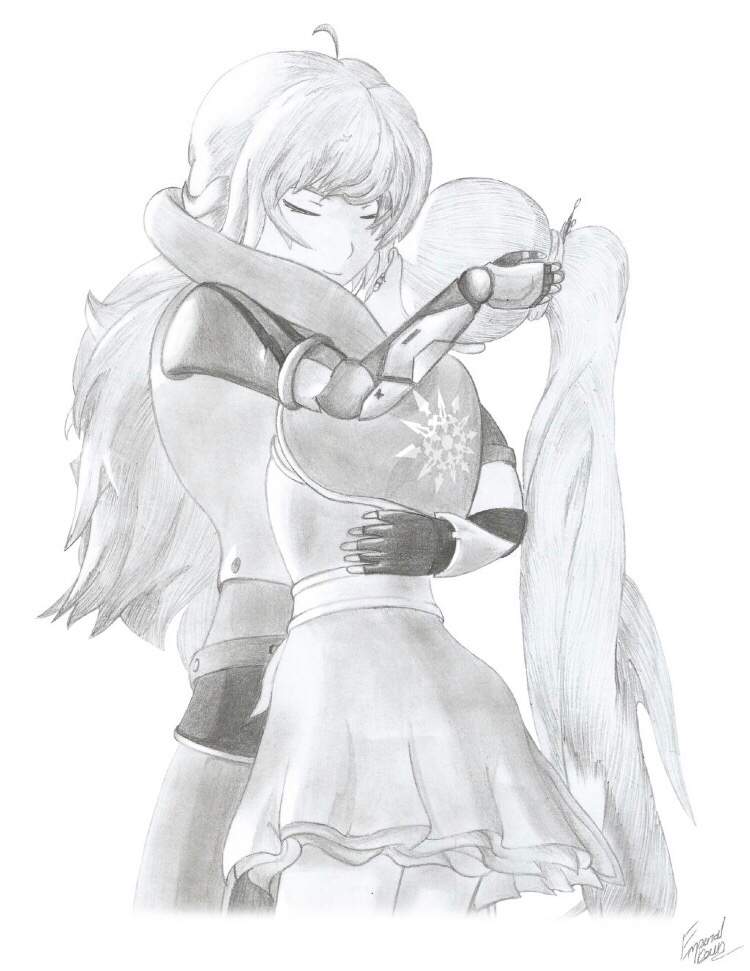 RWBY (Weiss and Yang) By: Emperial Dawn (Not My Art) RWBY Amino.