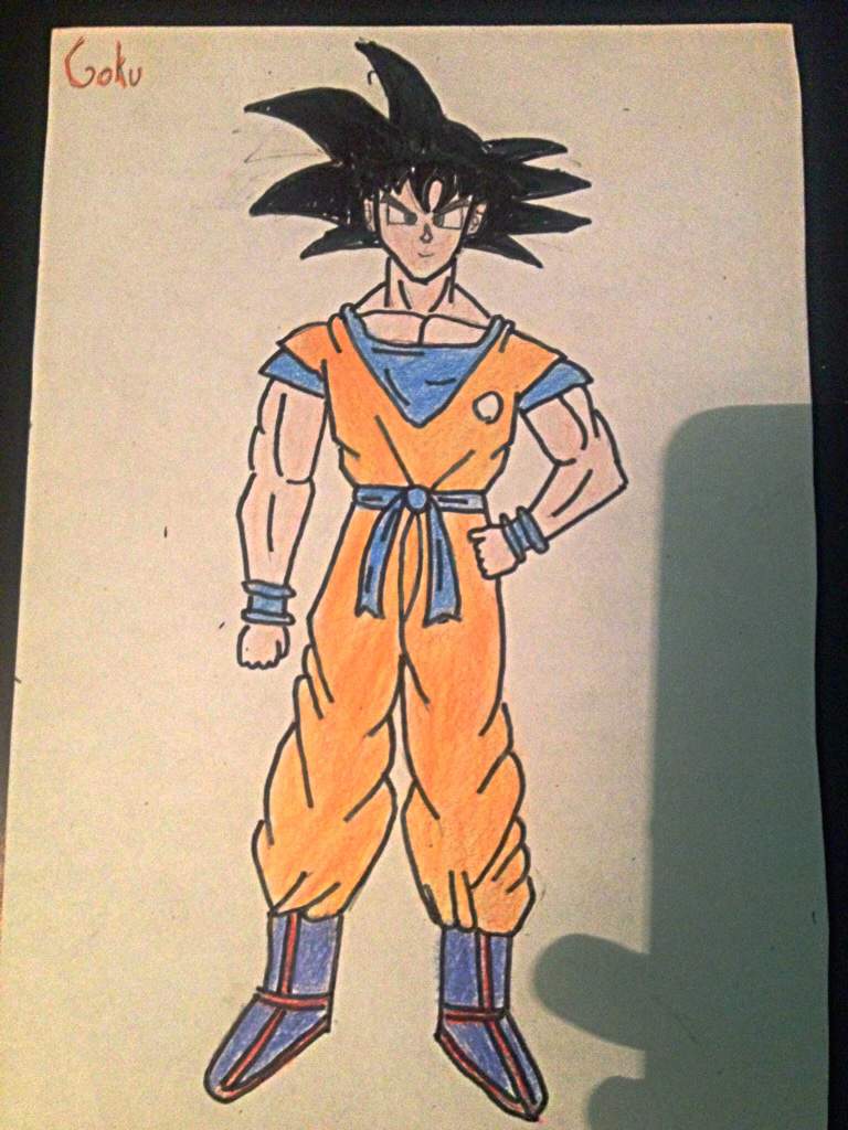 Que Tal Me Quedo Mi Dibujo De Goku En Estado Base Arte Amino Amino