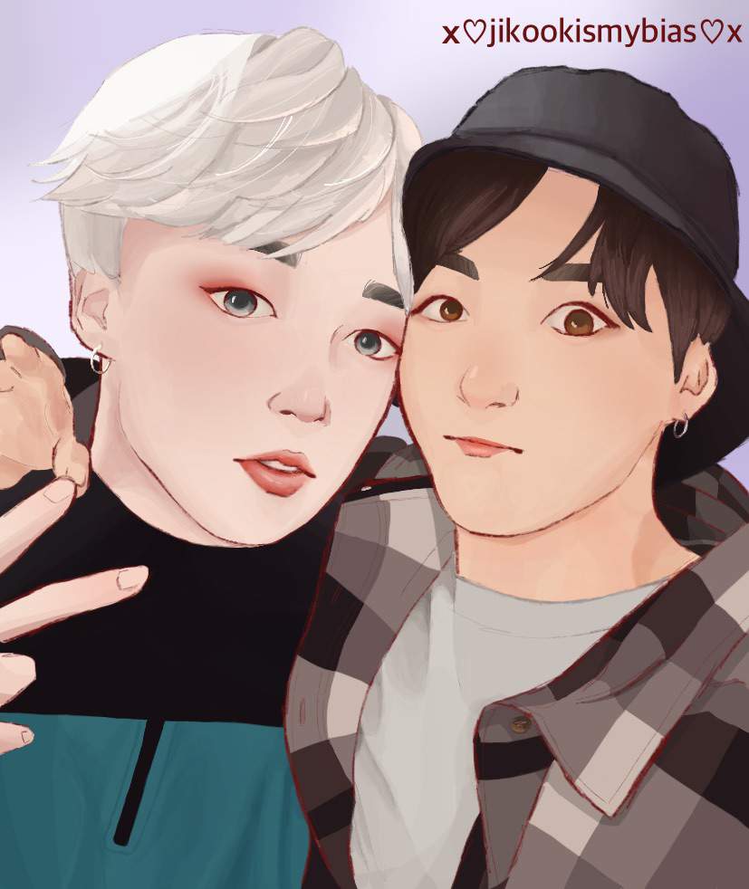 Jikook Digital Fan Art ~ Drawing Process 