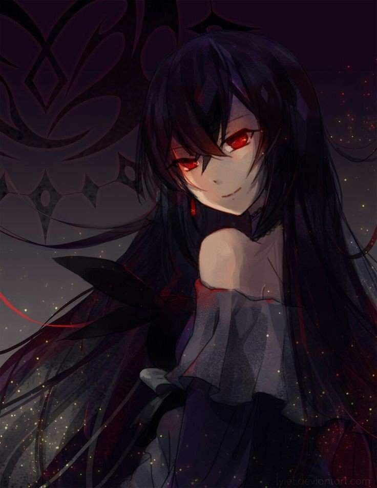 Anime girl red eyes