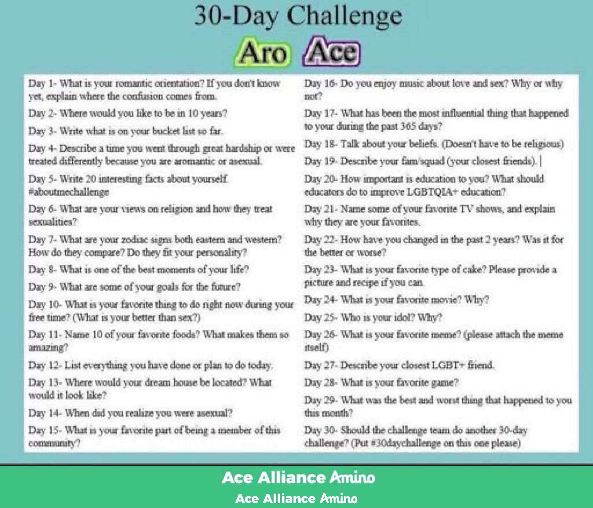 30 Day Sex Challenge