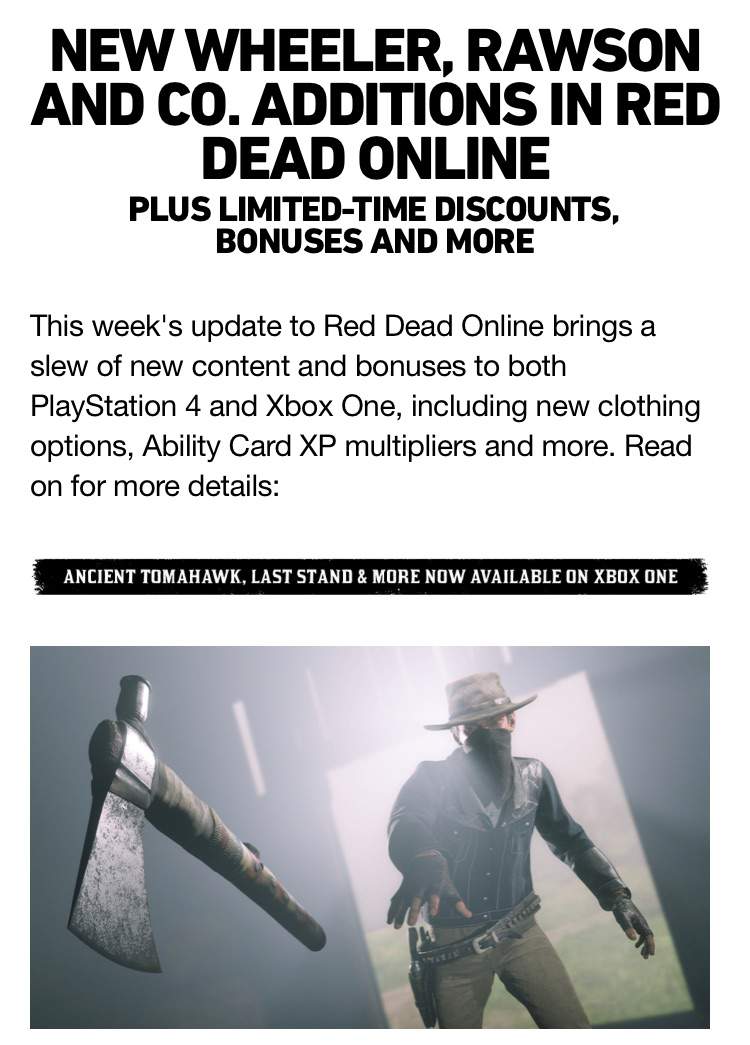 RDO UPDATE — JUNE 25th The Red Dead Redemption Amino