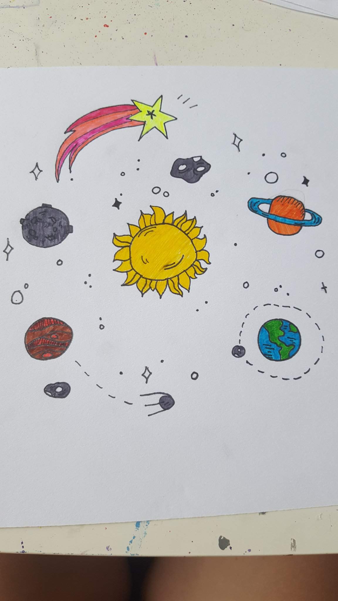 Solar System Drawing To All My Fellow Space Nerds Space Amino