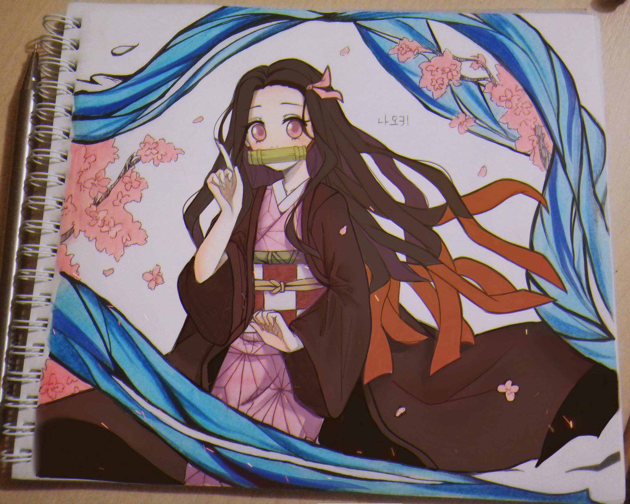 Как нарисовать nezuko