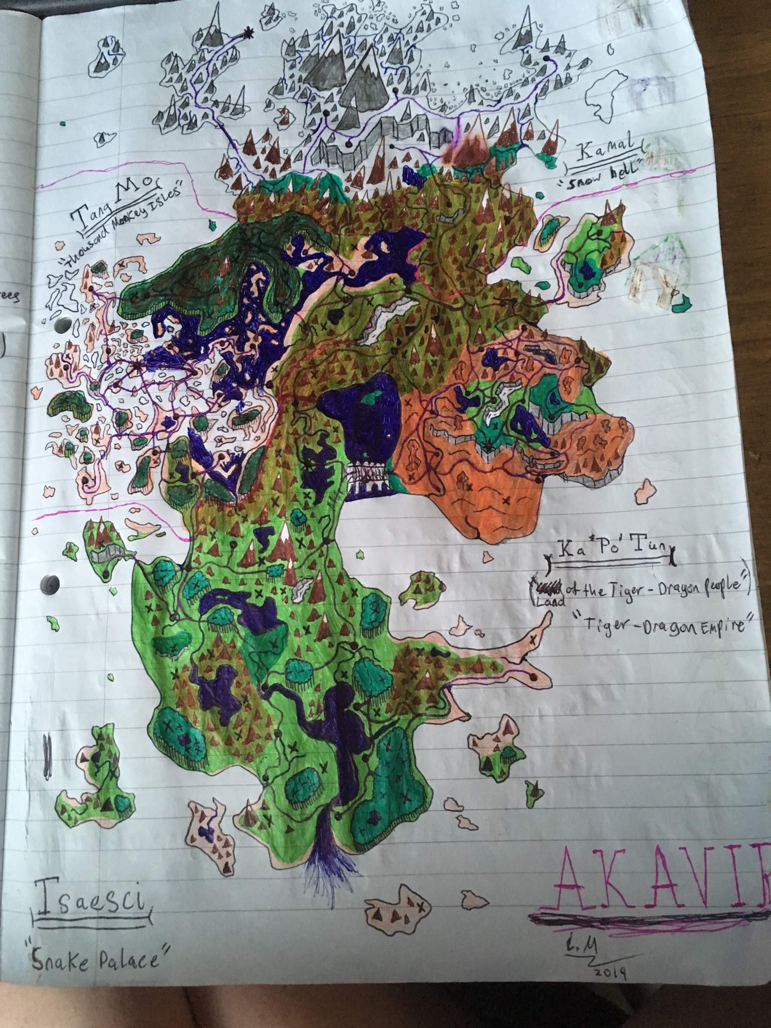 Map of Akavir  Tamriel: Elder Scrolls Amino Amino