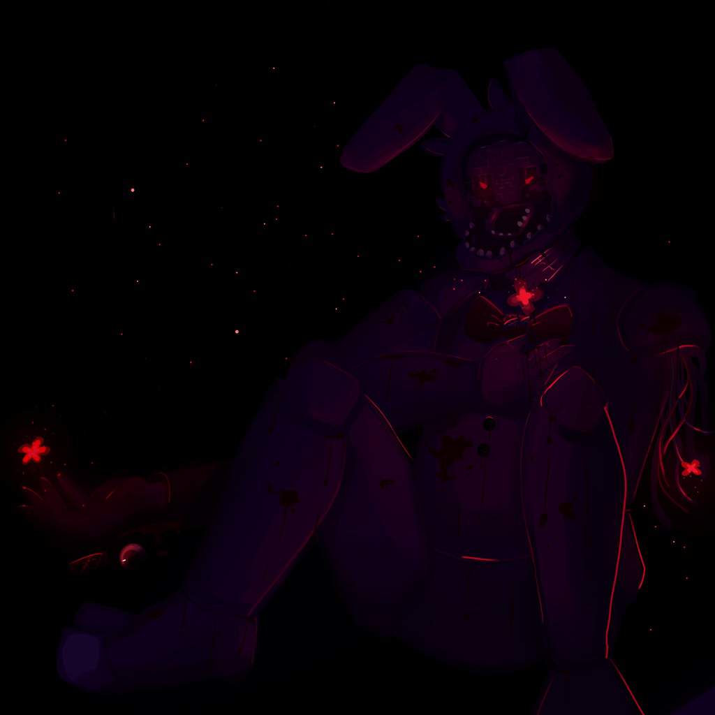 Withered Bonnie Fan Art Challenge Entry Gore Warning Five