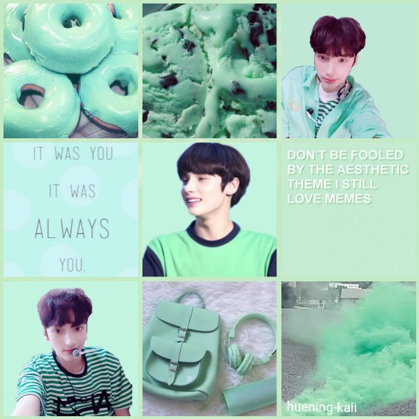 Kai Mint Aesthetic Board 