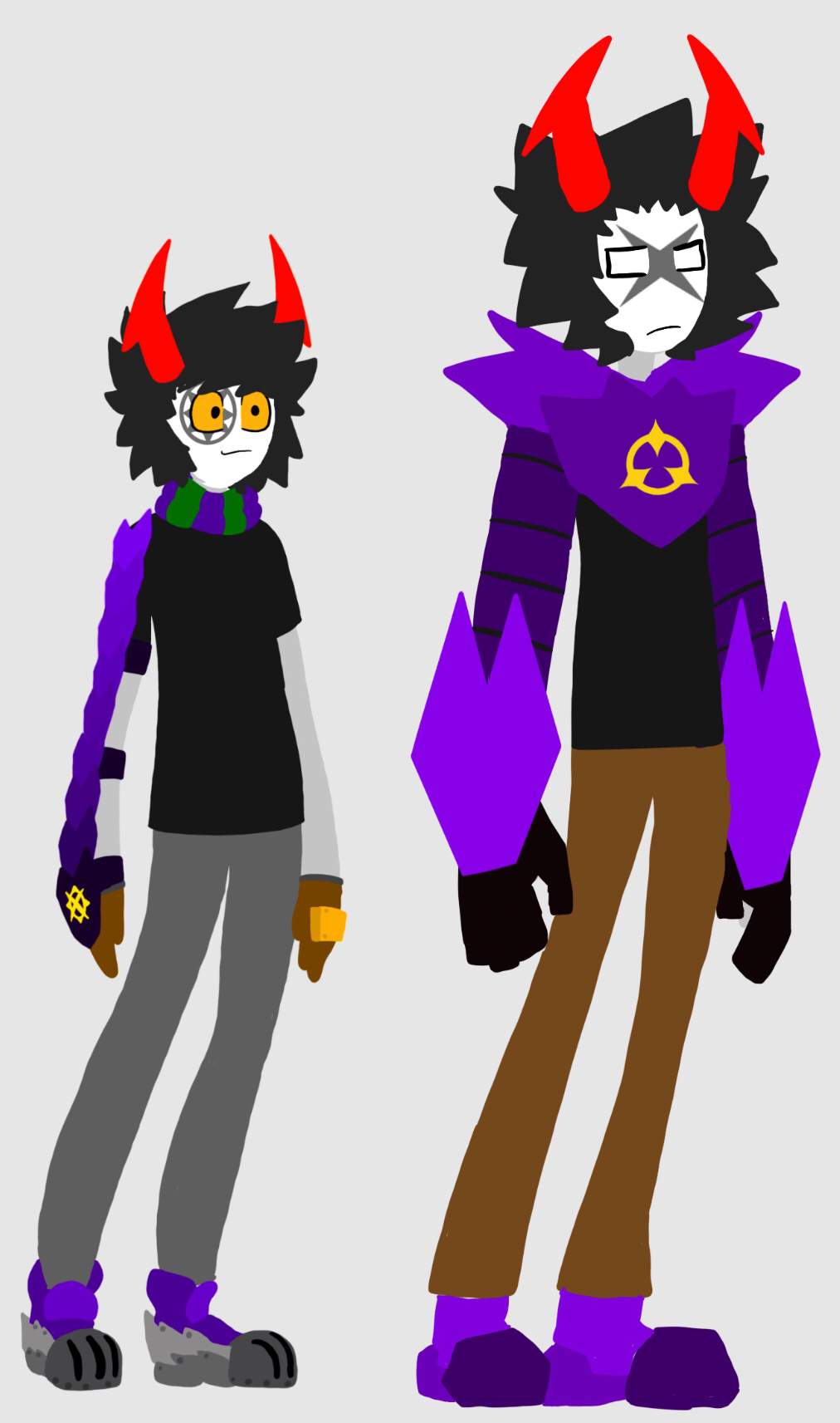 hiveswap characters with a homestuck style