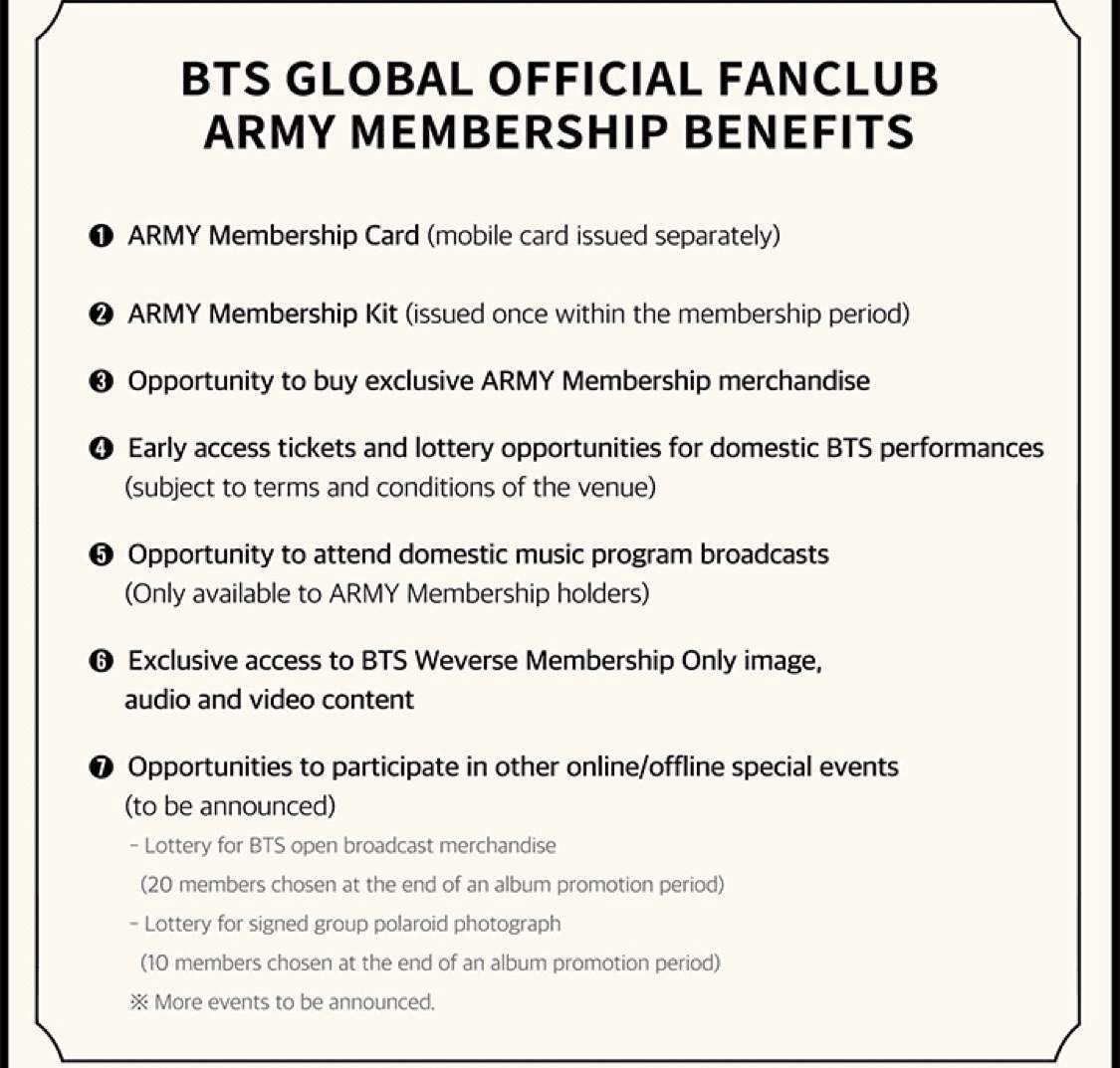 Bts Global Official Fanclub Army Membership Available Now Army S Amino