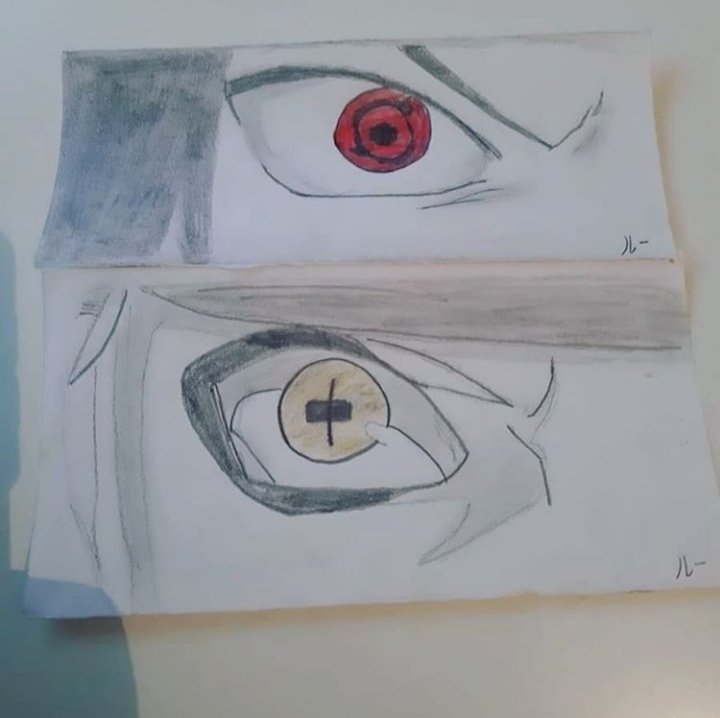 Œil De Sasuke Uchiha Et De Naruto Uzumaki 