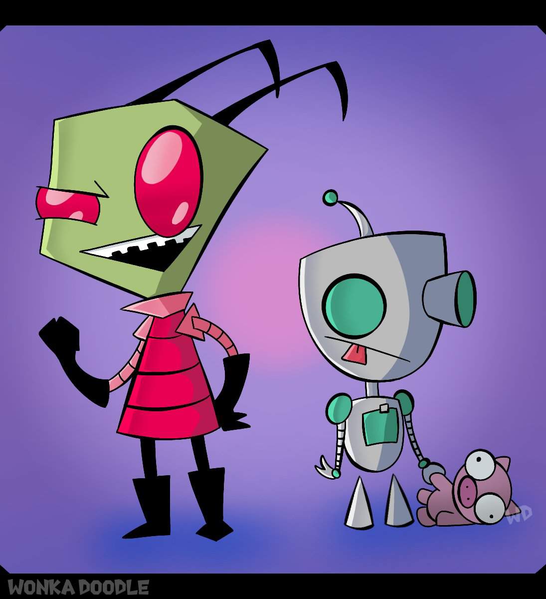 gir invader zim drawing