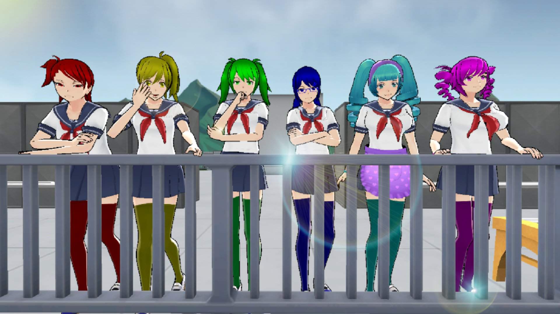 Pose Mod Des Rainbow Girls Fr Yandere Simulator Amino