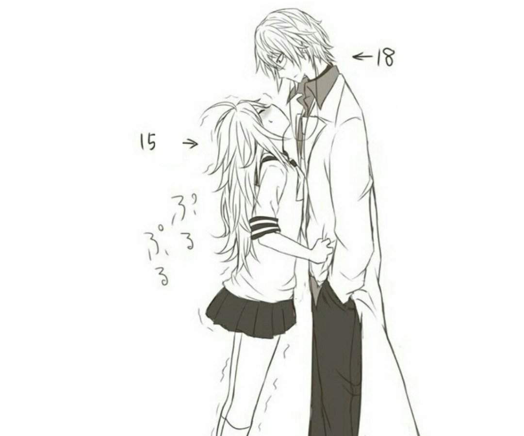 Высокий парень и низкая девушка аниме