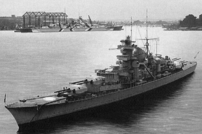 WW2 German Kriegsmarine Prince Eugene Warship Picture