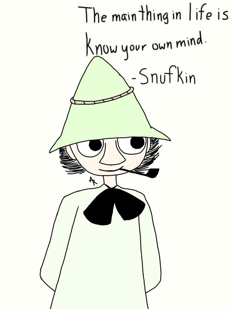 Small Snufkin quote Moomins Amino Amino