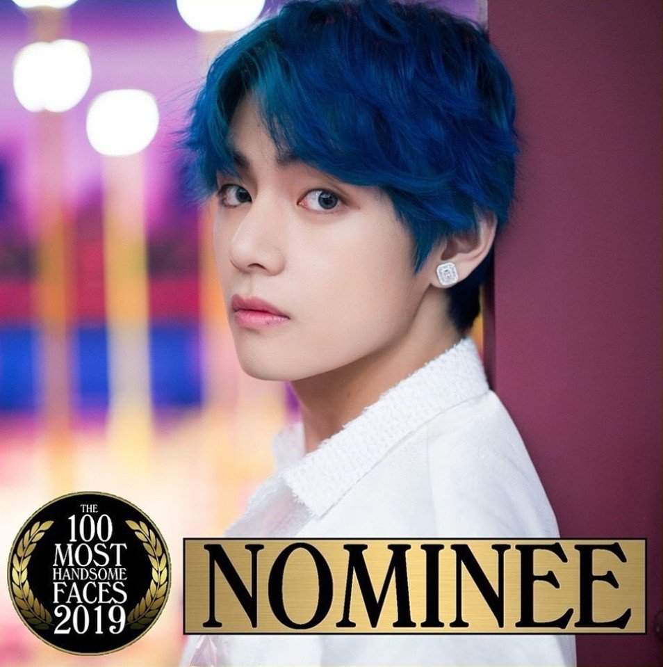 Bts S V Is Nominated For The 100 Most Handsome Faces Of 19 List Kim Taehyung V Amino