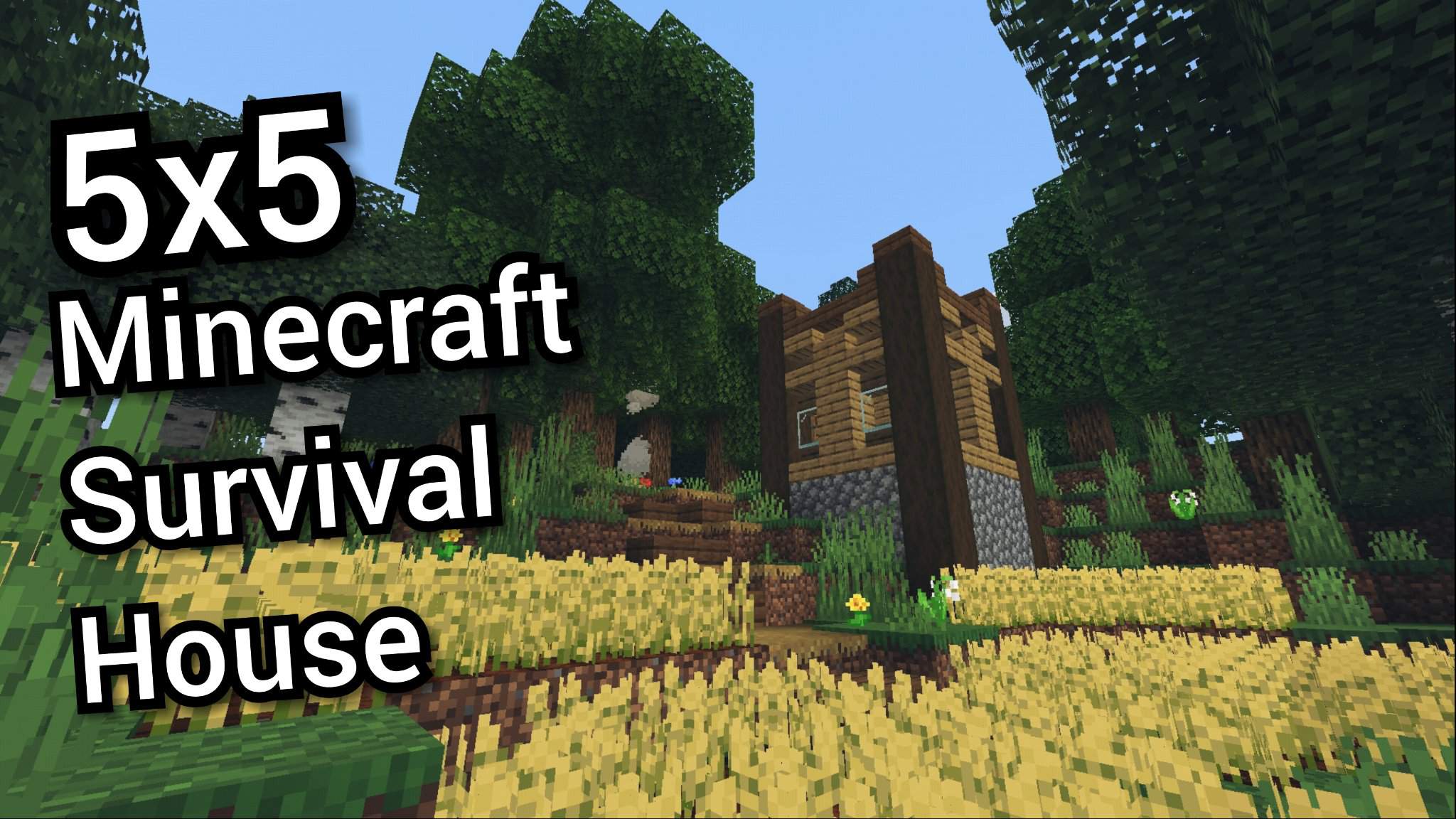 How To Make A 5x5 Survival House In Minecraft Minecraft Amino
