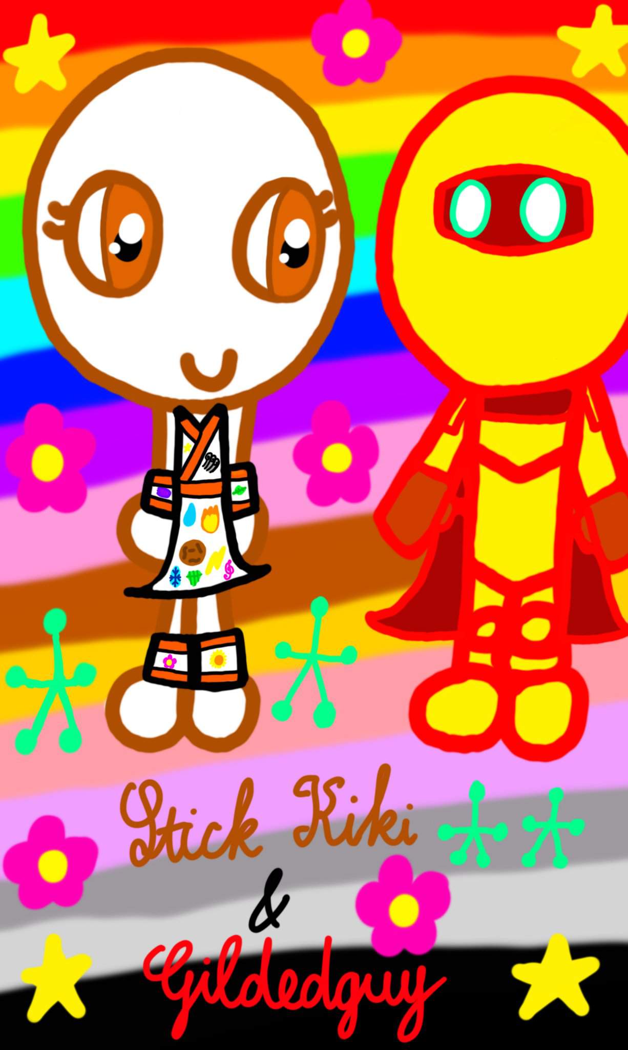 Stick Kiki And Gildedguy Fan Art :3 | Hyun's Dojo Amino